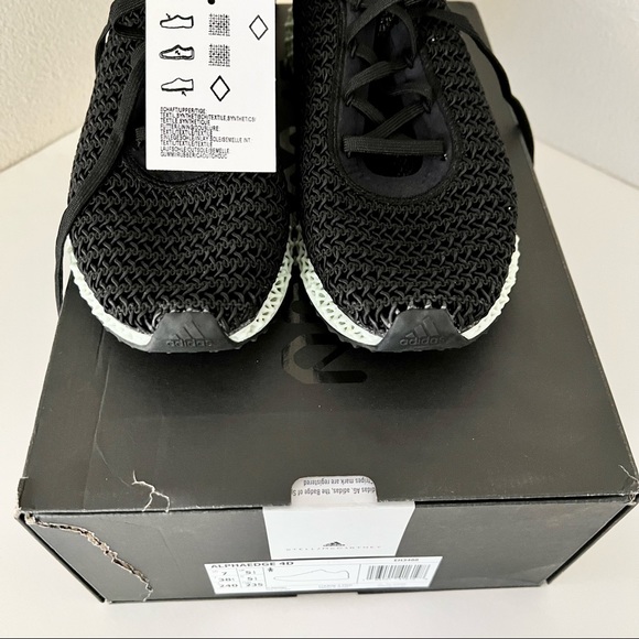 ADIDAS x STELLA MCCARTNEY Limited Edition Alphaedge 4D Printed Sneakers in Black - Picture 9 of 12